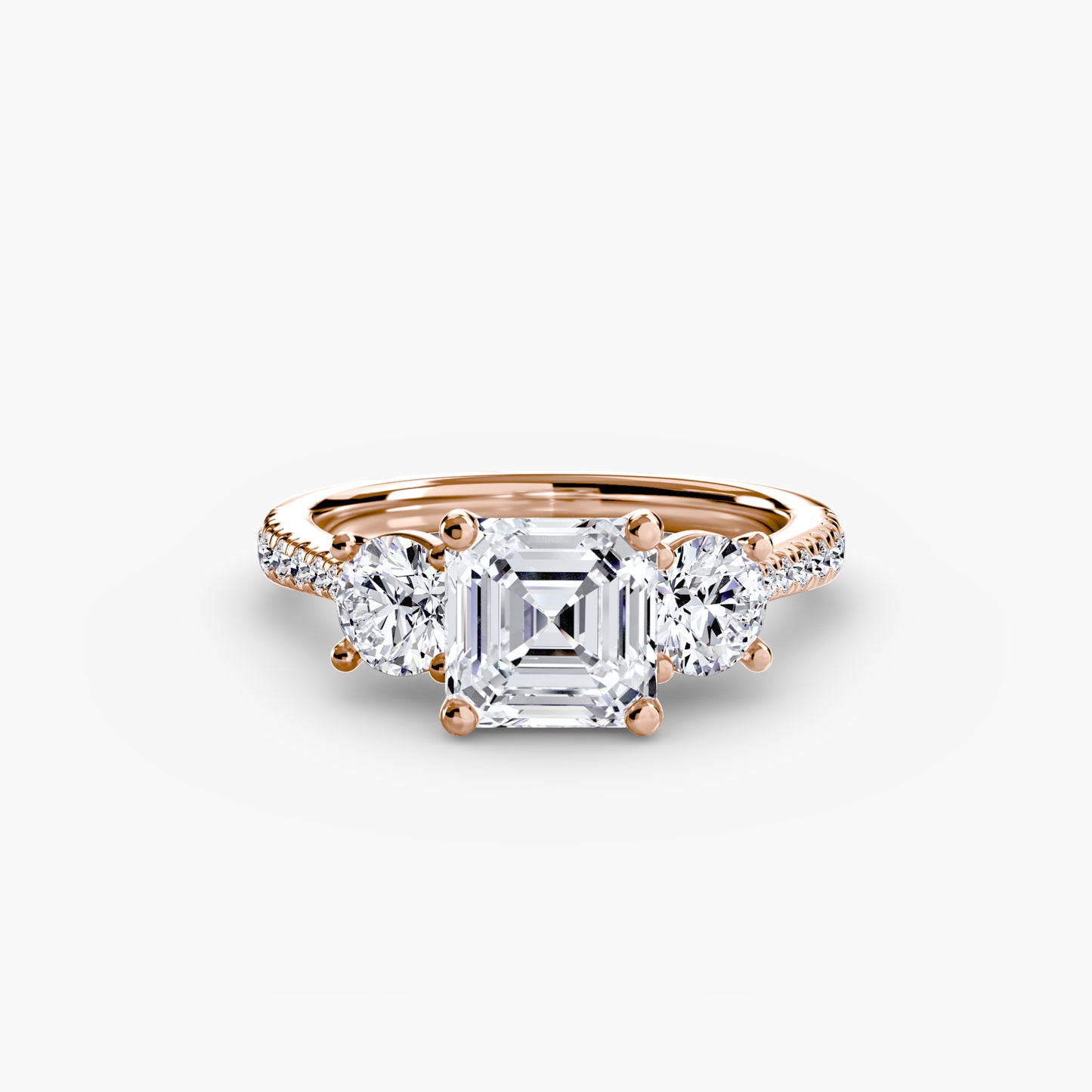 The Trinity Pavé Engagement Ring