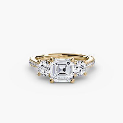 The Trinity Pavé Engagement Ring