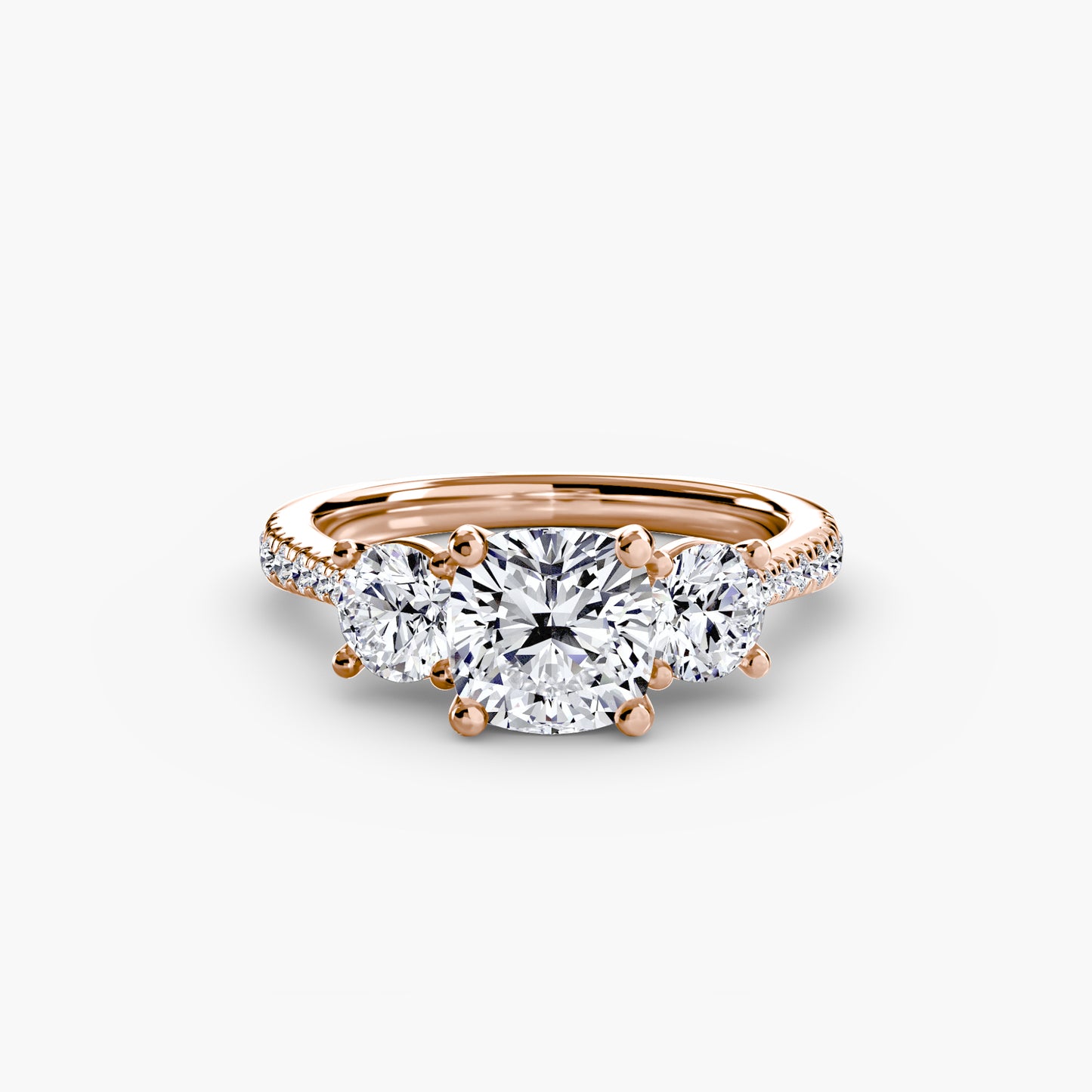 The Trinity Pavé Engagement Ring