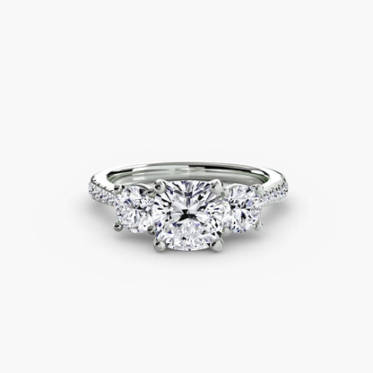 The Trinity Pavé Engagement Ring