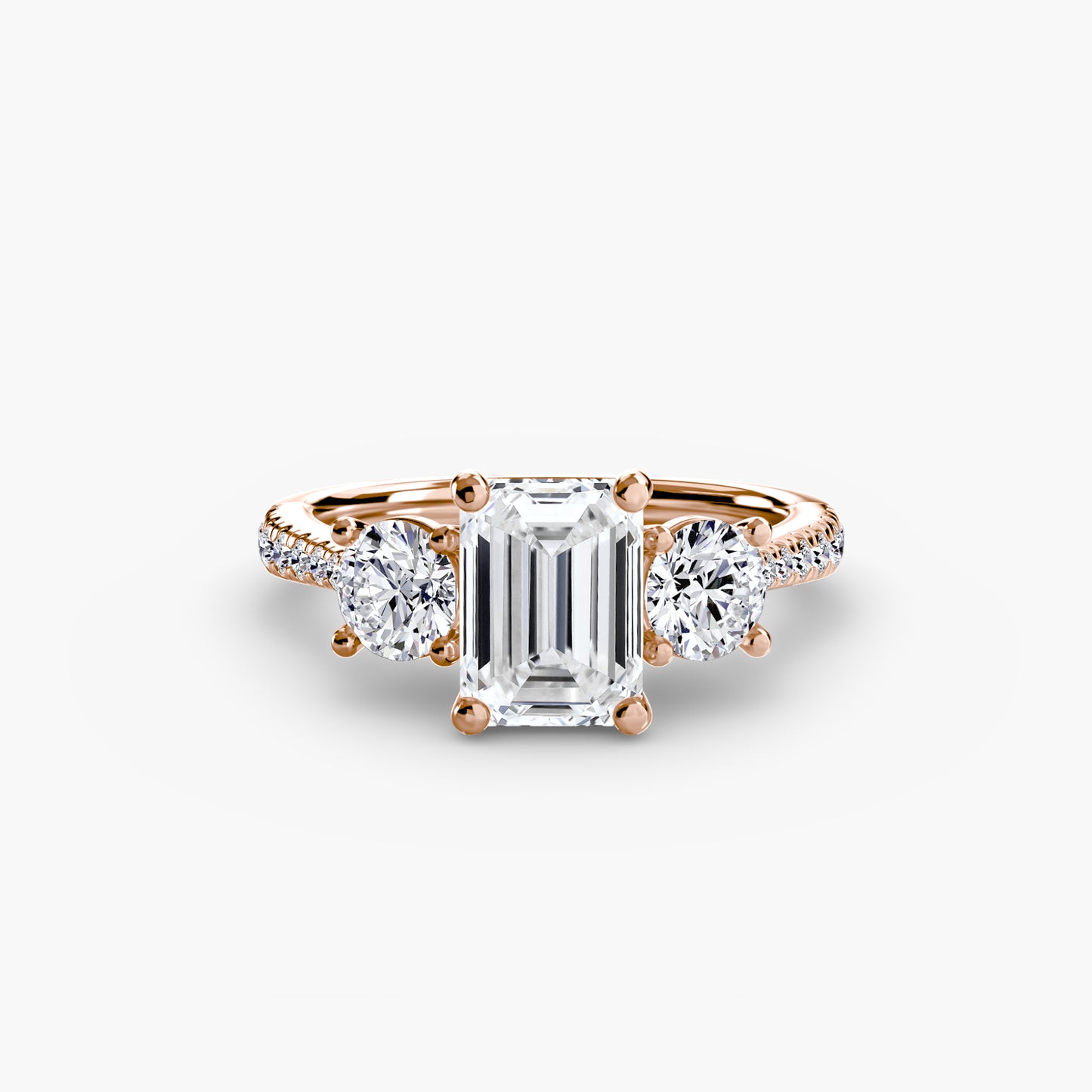 The Trinity Pavé Engagement Ring