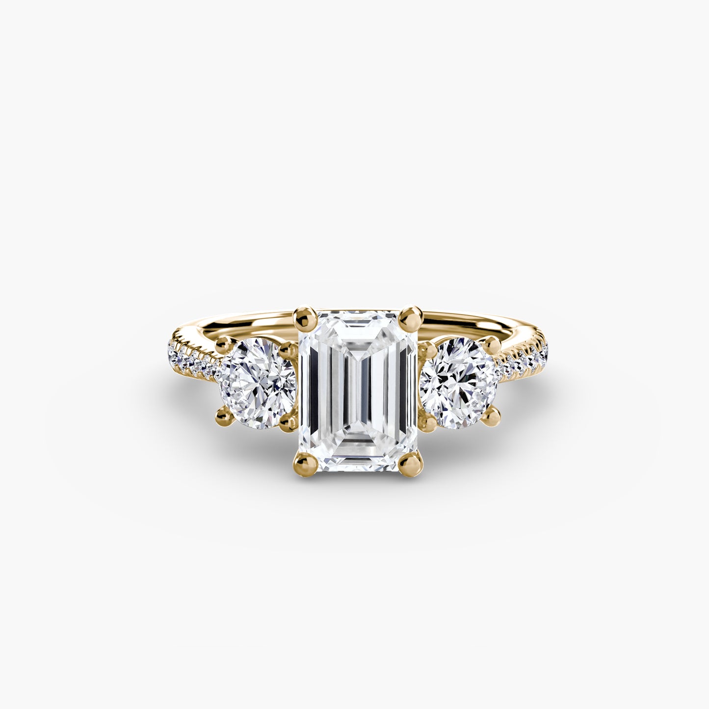 The Trinity Pavé Engagement Ring
