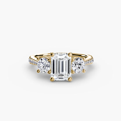 The Trinity Pavé Engagement Ring