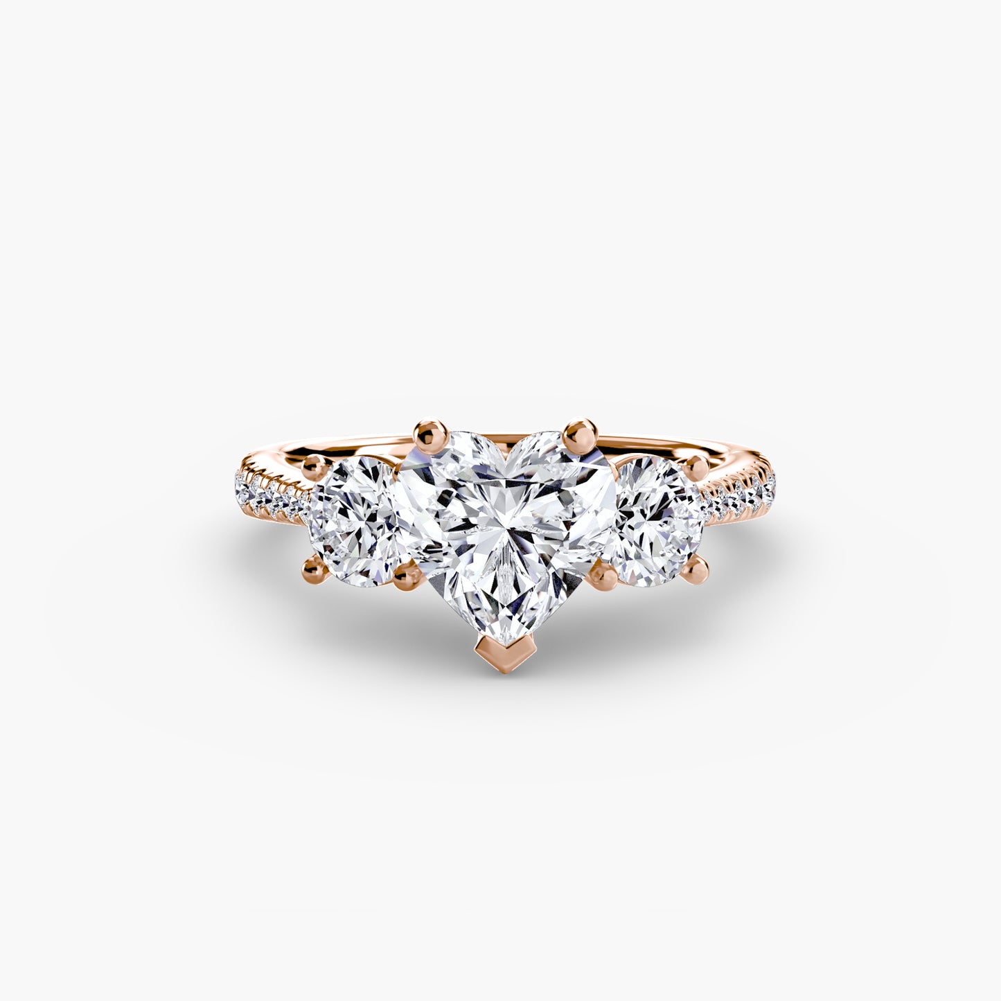 The Trinity Pavé Engagement Ring