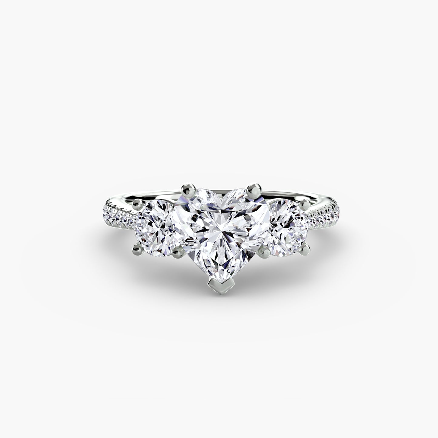 The Trinity Pavé Engagement Ring