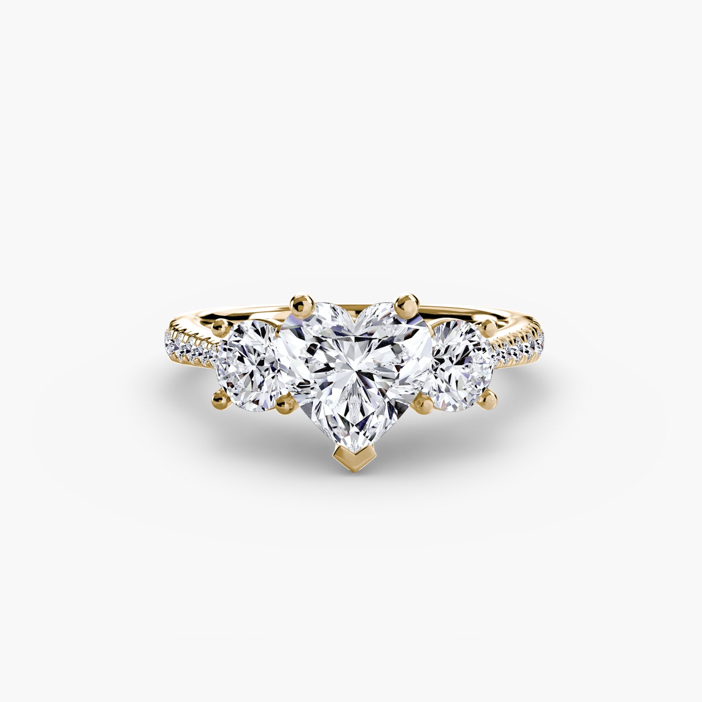 The Trinity Pavé Engagement Ring