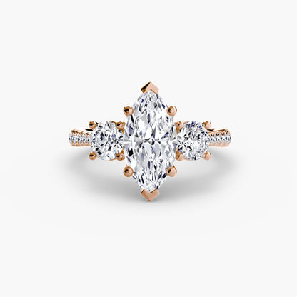 The Trinity Pavé Engagement Ring