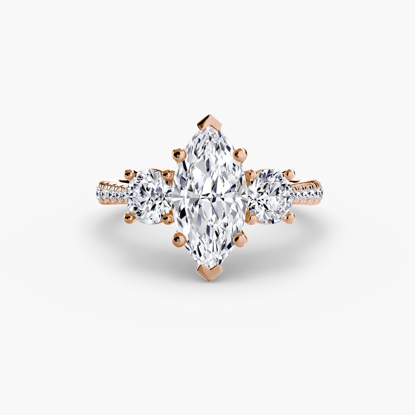The Trinity Pavé Engagement Ring