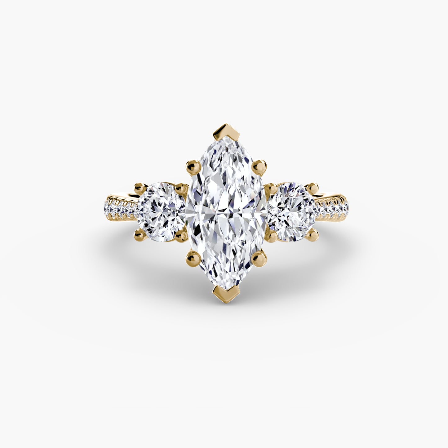 The Trinity Pavé Engagement Ring