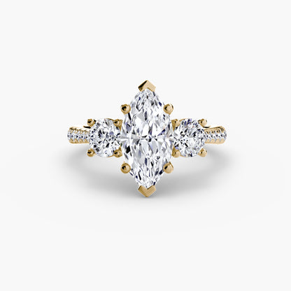 The Trinity Pavé Engagement Ring