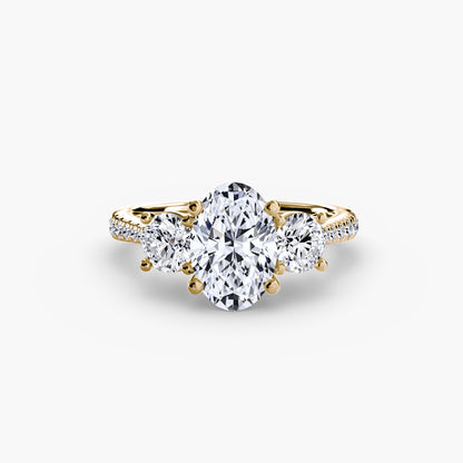The Trinity Pavé Engagement Ring