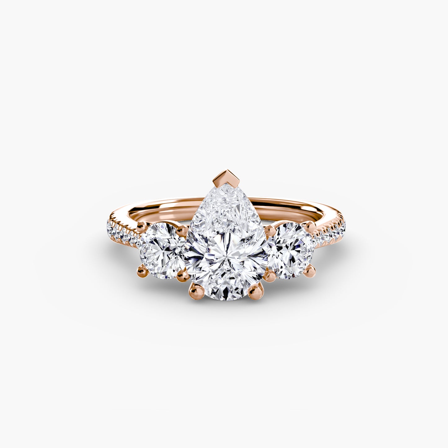The Trinity Pavé Engagement Ring