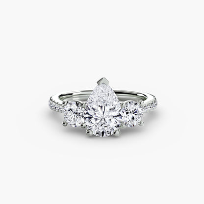 The Trinity Pavé Engagement Ring