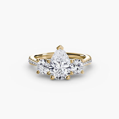 The Trinity Pavé Engagement Ring