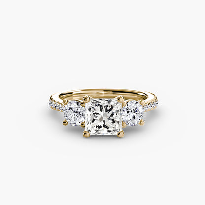 The Trinity Pavé Engagement Ring