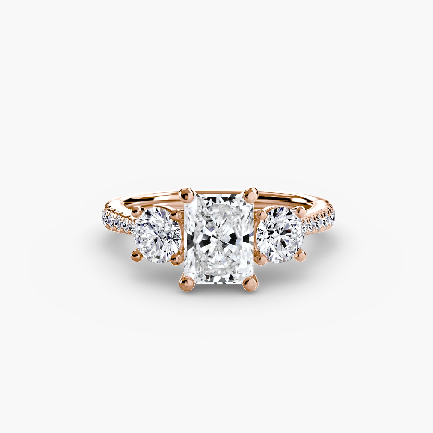 The Trinity Pavé Engagement Ring