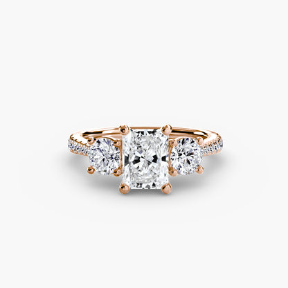 The Trinity Pavé Engagement Ring