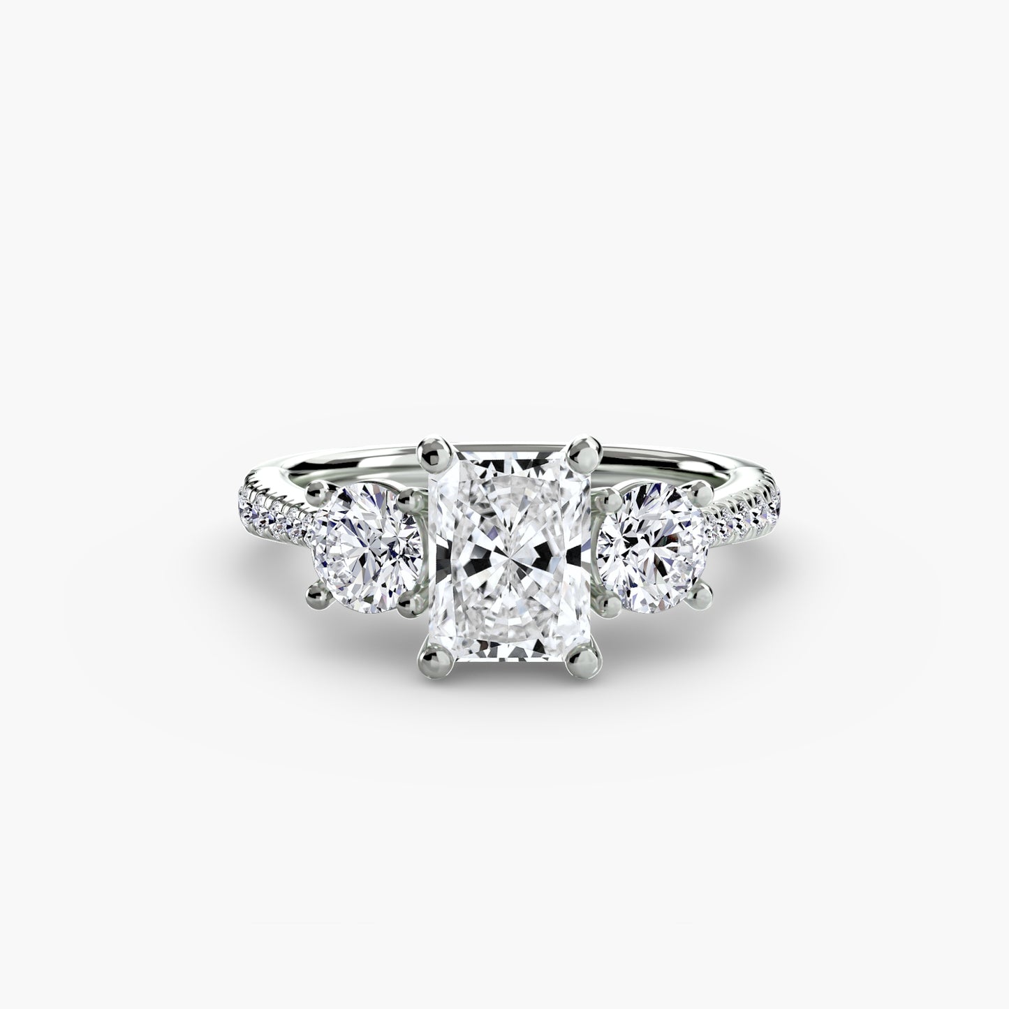 The Trinity Pavé Engagement Ring
