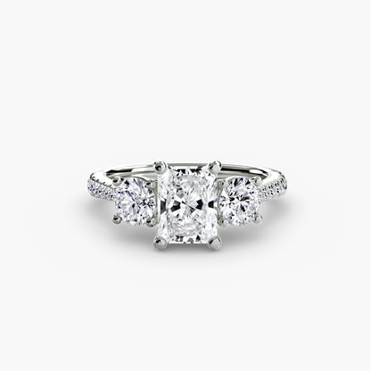 The Trinity Pavé Engagement Ring