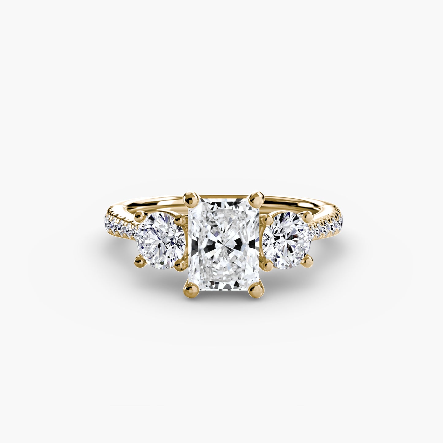 The Trinity Pavé Engagement Ring