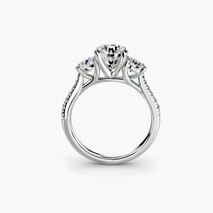 The Trinity Pavé Engagement Ring