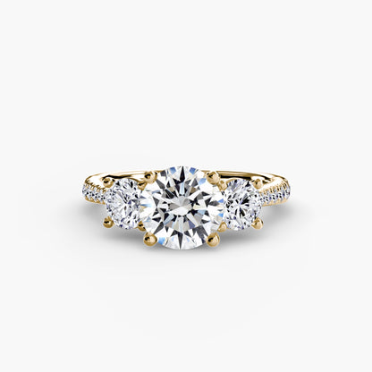 The Trinity Pavé Engagement Ring