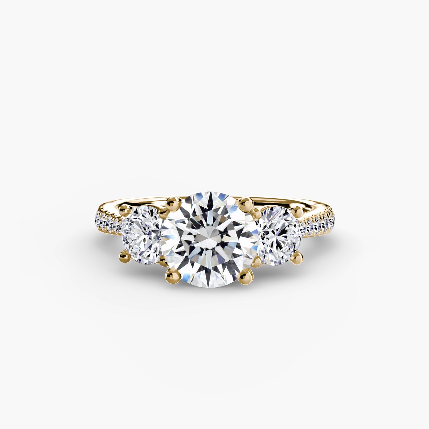 The Trinity Pavé Engagement Ring