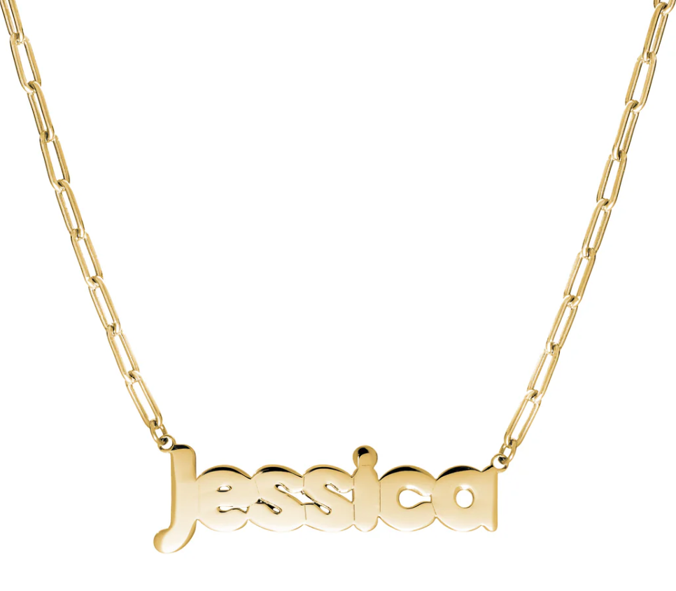 Personalized Paperclip Name Necklace