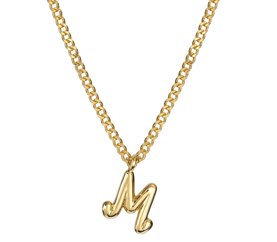 Bubble Initial Necklace