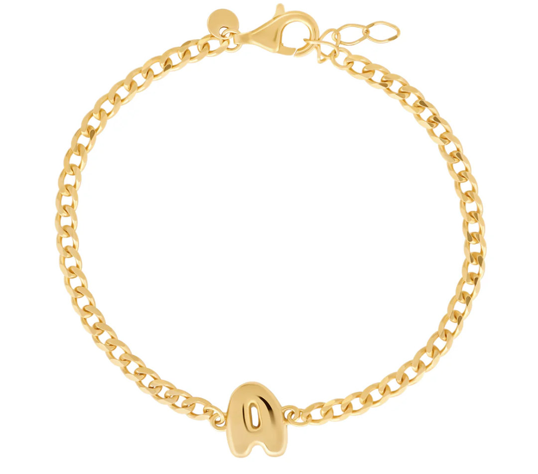 Mini Bubble Initial Bracelet