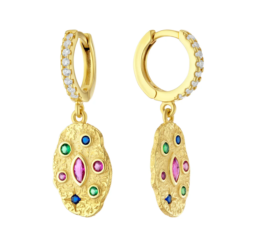 Golden Bloom Drop Earrings