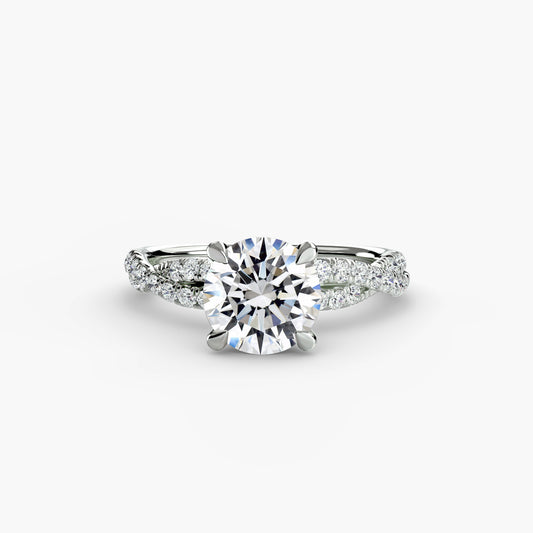 The Twisted Pavé Solitaire