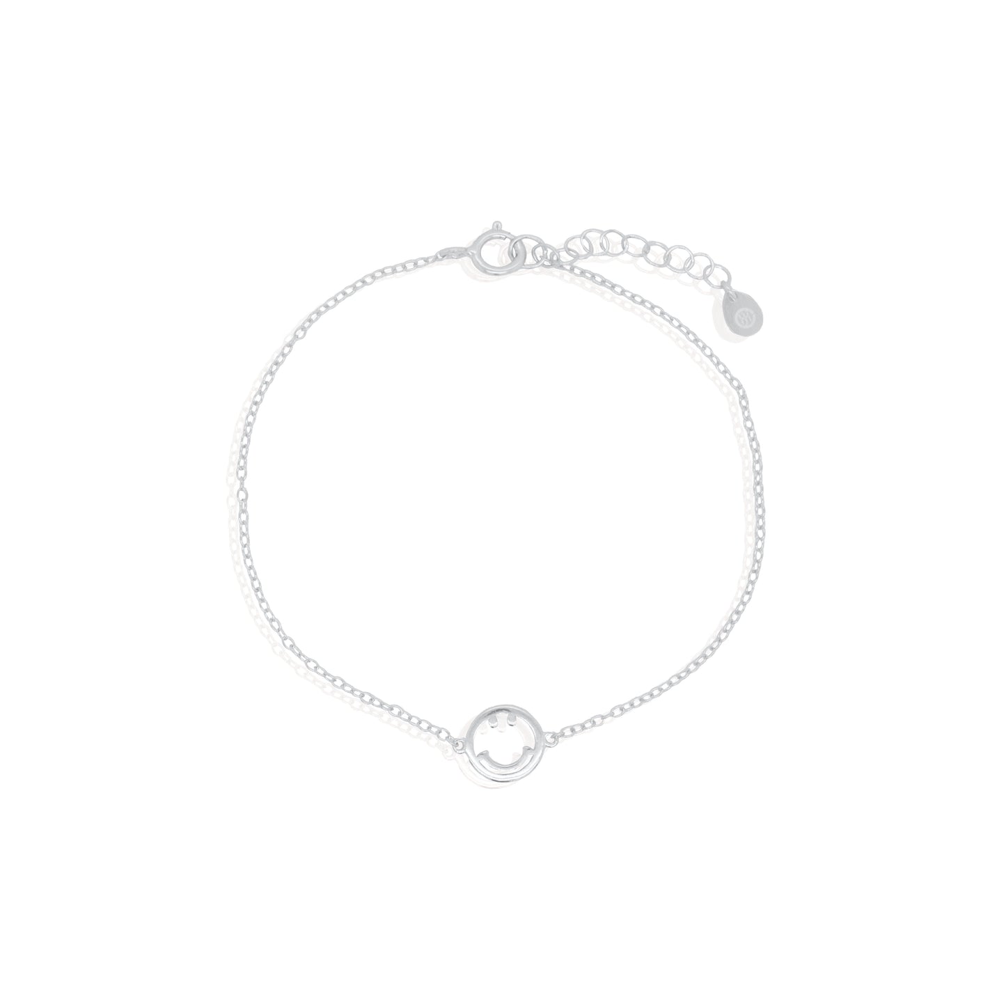 Sterling Silver Smiley Face Bracelet
