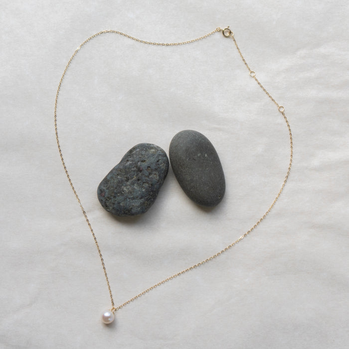 10K Yellow Gold Freshwater Pearl Necklace