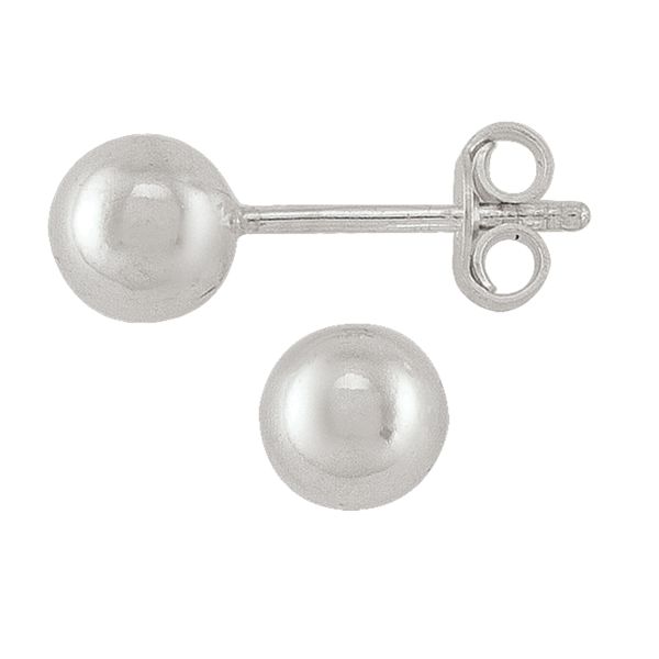 Sterling Silver Ball Stud Earring