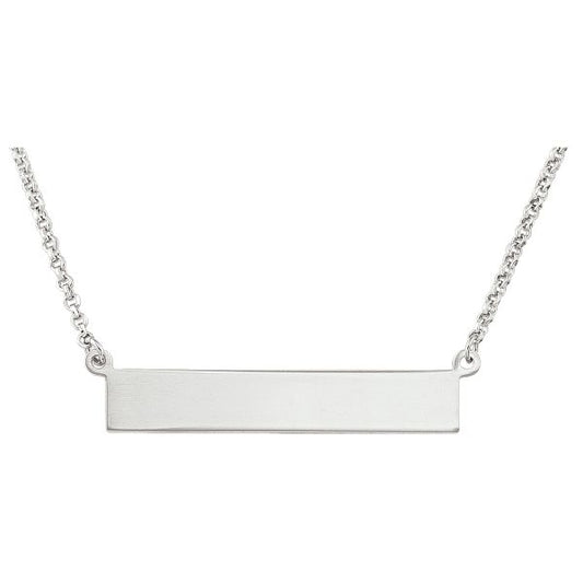 Sterling Silver Bar Necklace