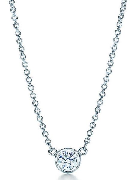 Classic Bezel Diamond Pendant Necklace